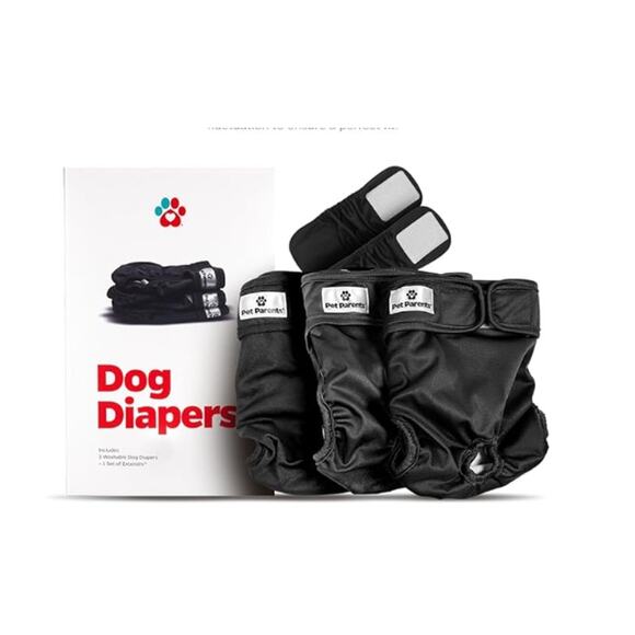 x-small dog diapers 3 pack with extenders - Picture 1 of 2